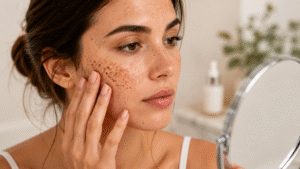 Freckles on Face