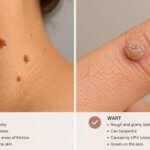 skin tag vs wart